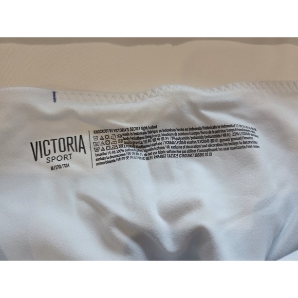 Victoria Sport White Floral Leggings & Sports Bra Set Top 34DDD Leggings M - Picture 6 of 8